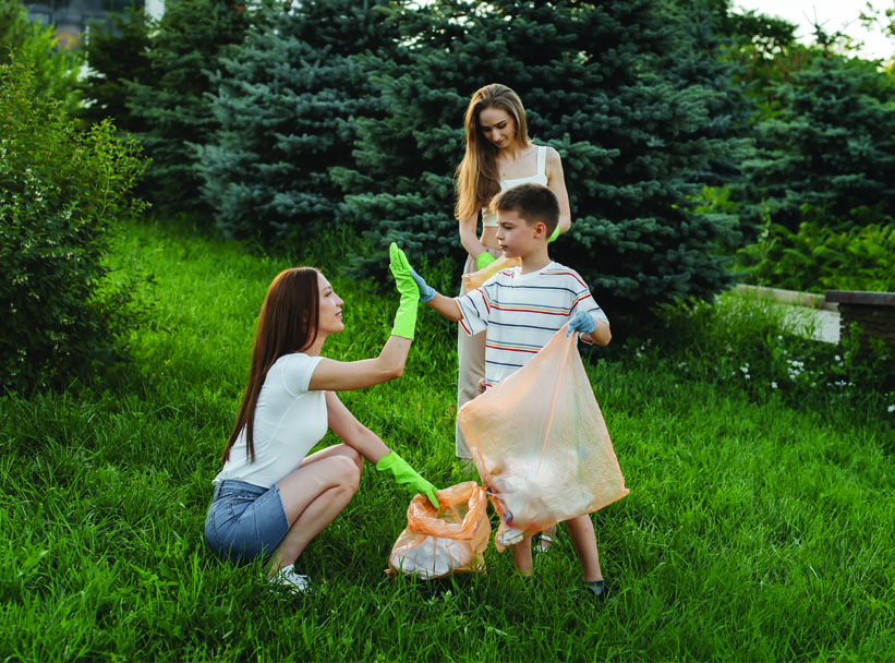 Rodina na lúke/Family in the nature